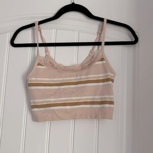 Aerie, Size S, Pink, white, and orange. Bralette